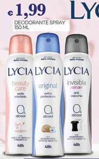 LYCIA DEODORANTE SPRAY 150 ML