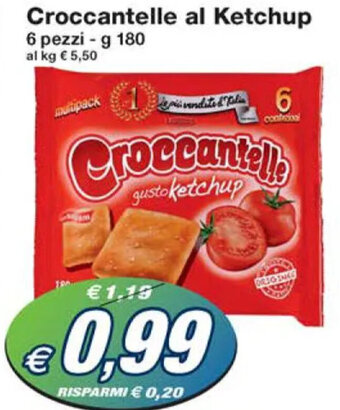 Prix Quality Croccantelle al Ketchup 6 pezzi - g 180 offerta
