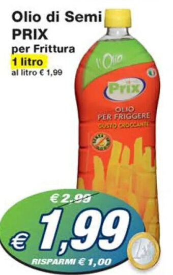 Prix Quality Olio di Semi PRIX per Frittura 1 litro offerta