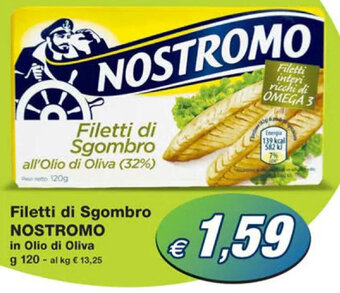 Filetti di Sgombro NOSTROMO in Olio di Oliva g 120