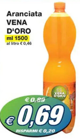 Prix Quality Aranciata VENA D'ORO ml 1500 offerta