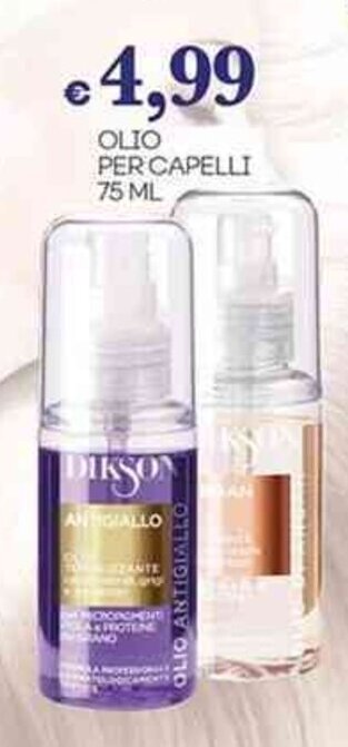 Pilato DIKSON OLIO PER CAPELLI 75 ML offerta