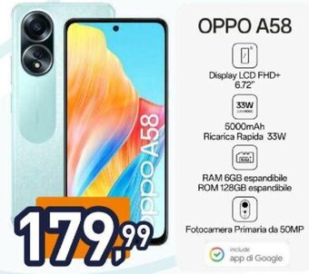 Unieuro OPPO A58 offerta