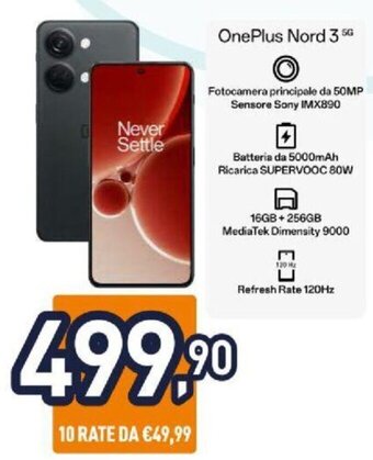 Unieuro OnePlus Nord 35G offerta