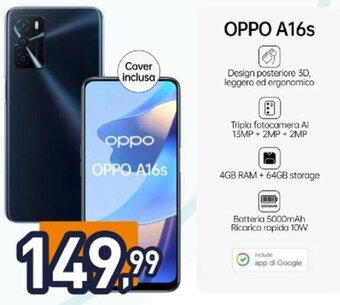 Unieuro OPPO A16s offerta