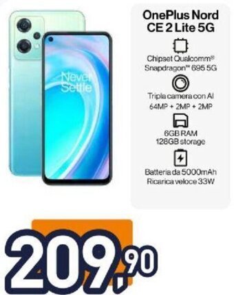 Unieuro OnePlus Nord CE 2 Lite 5G offerta