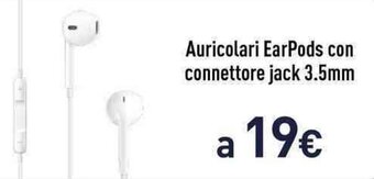 Unieuro Auricolari EarPods con connettore jack 3.5mm offerta