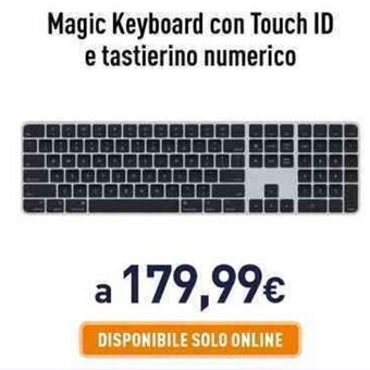 Unieuro Magic Keyboard con Touch ID e tastierino numerico offerta