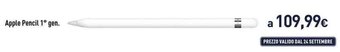 Unieuro Apple Pencil 1° gen. offerta