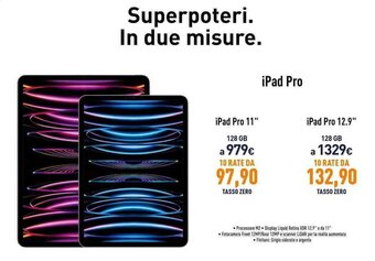 Unieuro iPad Pro 11" offerta