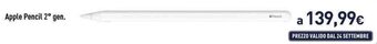 Unieuro Apple Pencil 2° gen. offerta