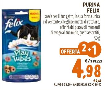 Spazio Conad PURINA FELIX 50 g offerta