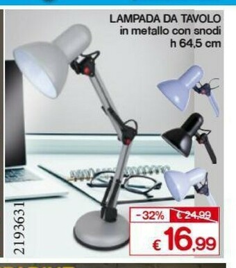 Satur Lampade da tavolo offerta