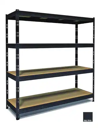 Leroy Merlin Scaffale in kit 4 ripiani l 180 x p 60 x h 180 cm, portata per ripiano 300 kg offerta