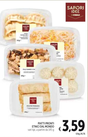Spazio Conad PIATTI PRONTI ETNICI DAL MONDO 145 g offerta