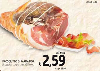 Spazio Conad PROSCIUTTO DI PARMA DOP offerta