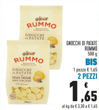 Conad GNOCCHI DI PATATE RUMMO 500 g 2 PEZZI offerta