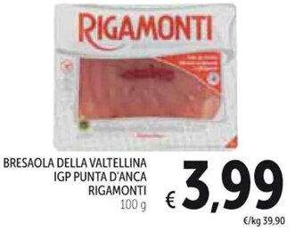 BRESAOLA DELLA VALTELLINA IGP PUNTA D'ANCA RIGAMONTI 100 g