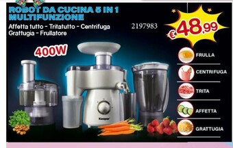 Satur Kooper Robot Da Cucina 3 In 1 Multifunzione offerta