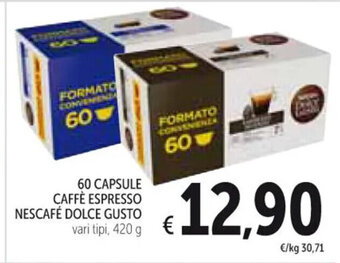 Spazio Conad 60 CAPSULE CAFFÈ ESPRESSO NESCAFÉ DOLCE GUSTO 420 g offerta