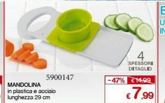 Satur Mandolina In Plastica E Acciaio offerta