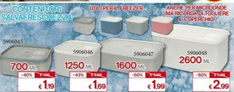 Contenitori Salvafreschezza