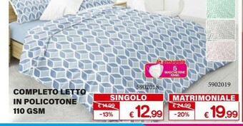 Satur Completo Letto In Policotone 110 Gsm 5902018 offerta