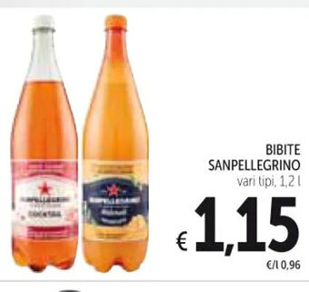 Spazio Conad BIBITE SANPELLEGRINO vari tipi, 1,2 l offerta