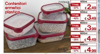 Satur Contenitori Ermetici Plastica offerta