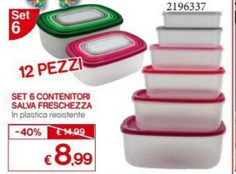 Satur Contenitori Salva Freschezza In Plastica offerta