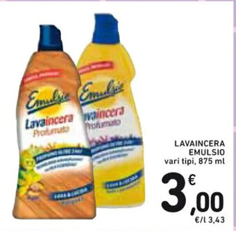 Spazio Conad LAVAINCERA EMULSIO vari tipi 875 ml offerta