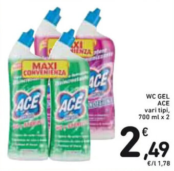 Spazio Conad WC GEL ACE vari tipi 700 ml x 2 offerta
