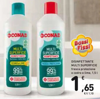 Spazio Conad DISINFETTANTE MULTI SUPERFICIE 1,5 l offerta