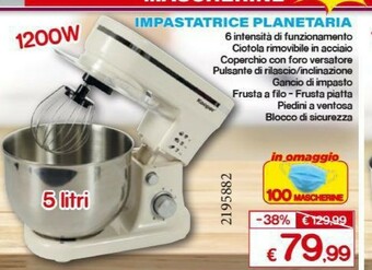 Satur Impastatrice Planetaria offerta