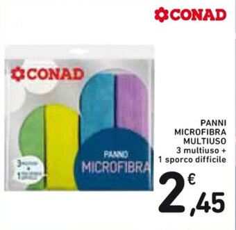 Spazio Conad PANNI MICROFIBRA MULTIUSO offerta