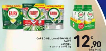 Spazio Conad CAPS O GEL LAVASTOVIGLIE FAIRY 882 g offerta