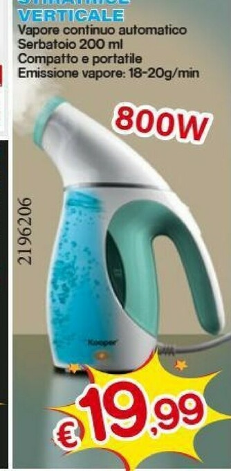Satur Kooper Stiratrice Verticale 800W offerta