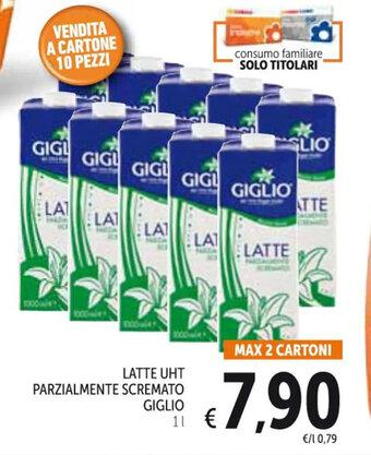 Spazio Conad LATTE UHT PARZIALMENTE SCREMATO GIGLIO 1 l offerta