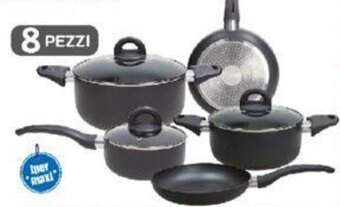 Tognana BATTERIA DI PENTOLE COPPER&CHARCOAL