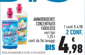 Conad AMMORBIDENTE CONCENTRATO FABULOSO vari tipi 1,25 l offerta