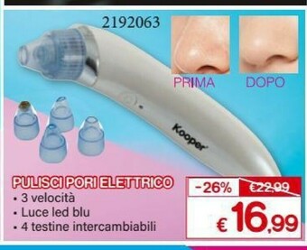 Satur Kooper Pulisci Pori Elettrico offerta