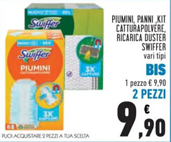 Conad PIUMINI, PANNI,KIT CATTURAPOLVERE, RICARICA DUSTER SWIFFER offerta