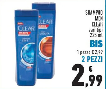 Conad SHAMPOO MEN CLEAR vari tipi 225 ml offerta
