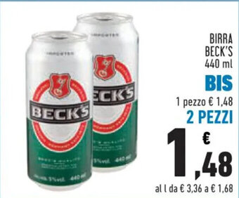 Conad BIRRA BECK'S 440 ml offerta