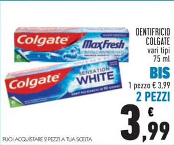 Conad DENTIFRICIO COLGATE vari tipi 75 ml offerta