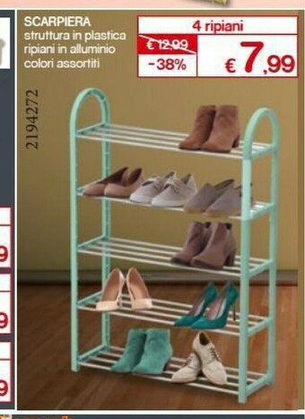 Satur Scarpiera 4 Ripiani offerta