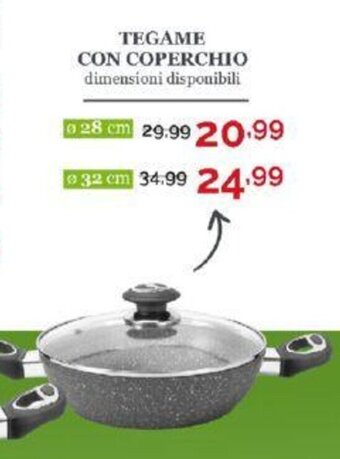 Happy Casa TEGAME CON COPERCHIO Ø 28 cm offerta
