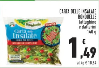 Conad CARTA DELLE INSALATE BONDUELLE 140 g offerta