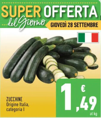 Conad ZUCCHINE Origine Italia, categoria I offerta