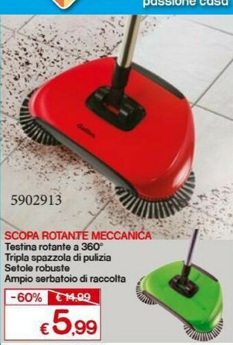 Satur Scopa Rotante Meccanica offerta